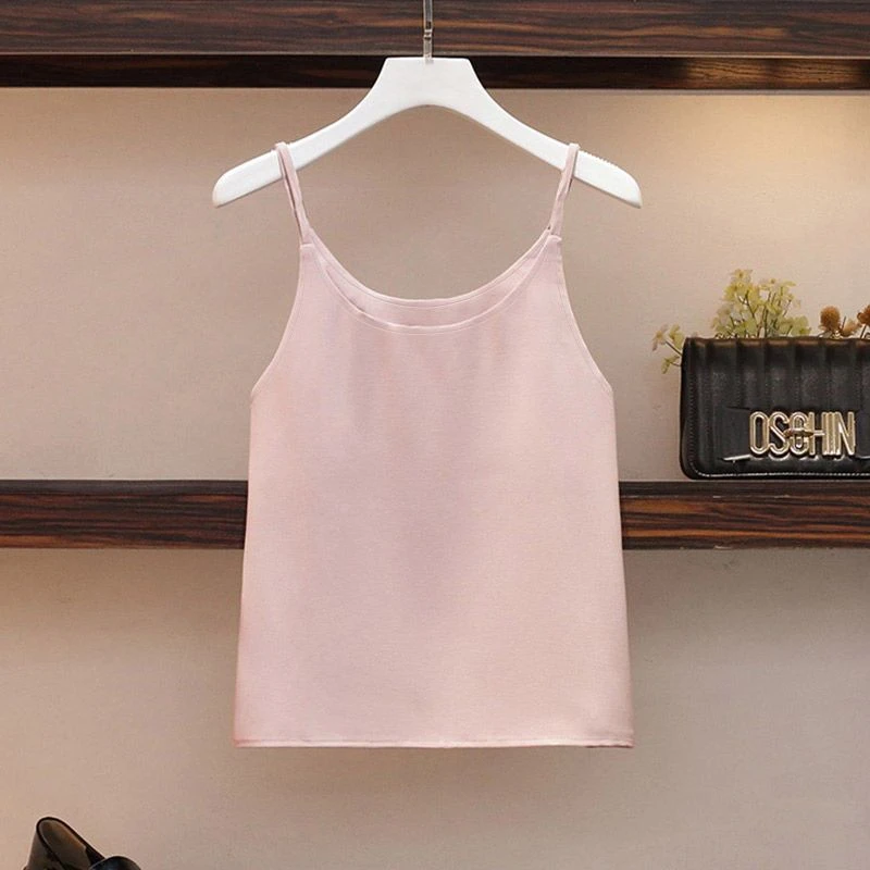 6087夏季新款气质名媛小香风吊带背心