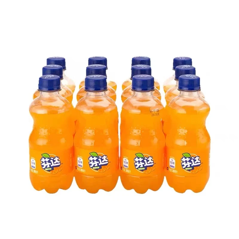 【推荐】可口可乐 芬达橙味碳酸饮料 瓶装汽水300ml*6瓶 瓶装即饮