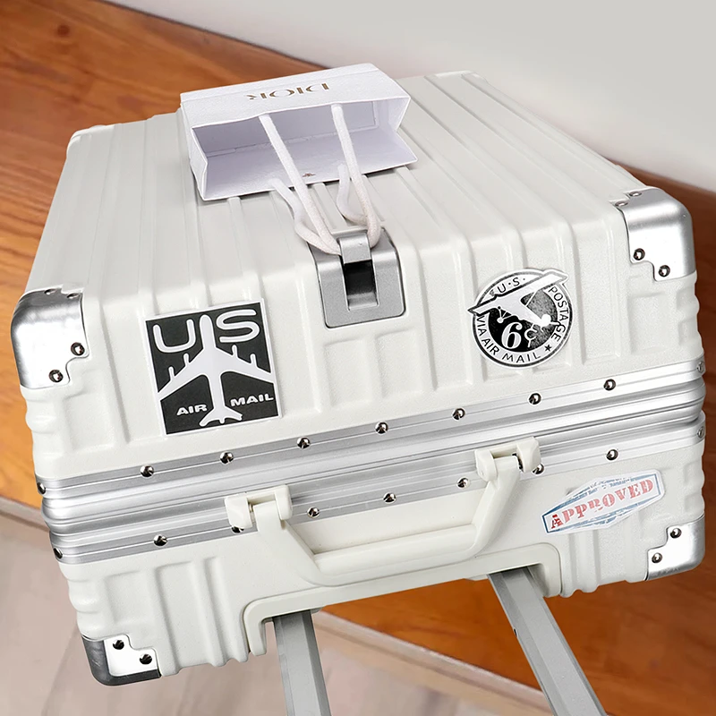 2024新款高档旅行箱新款高颜值铝框行李箱网红多功能拉杆箱静音轮