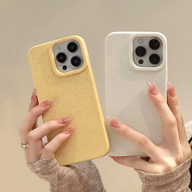 其他iphone14Pro手机壳小麦壳苹果13/12Promax纯色硅胶保护套简约