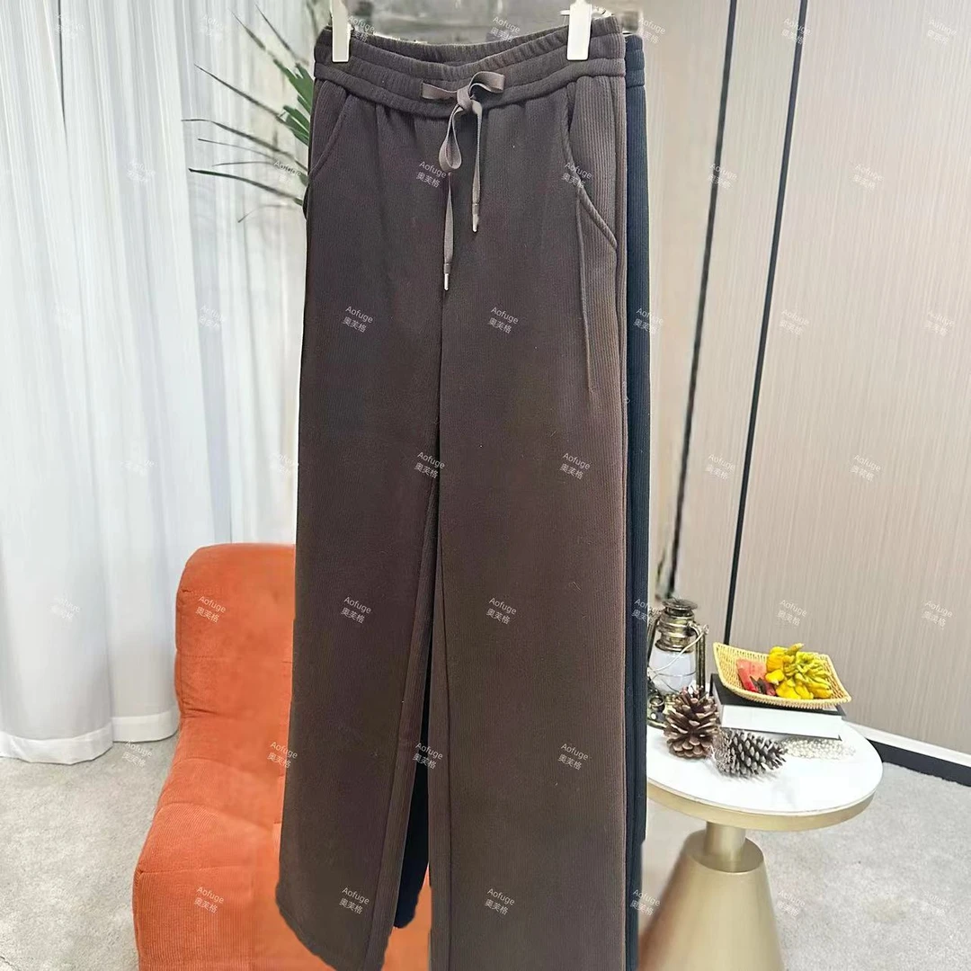 奥芙格【腿精裤】加绒显瘦拖地裤AFG23112501