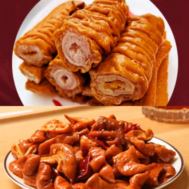 卤无界肥肠1斤➕大肠头1斤组合装五香卤味卤香传统美味卤肥肠