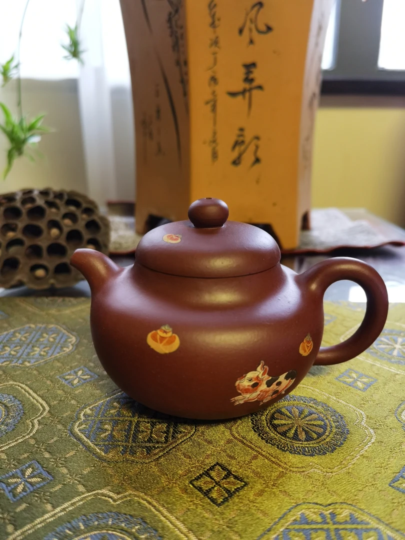 底槽清泥料。柿园壶。260毫升左右