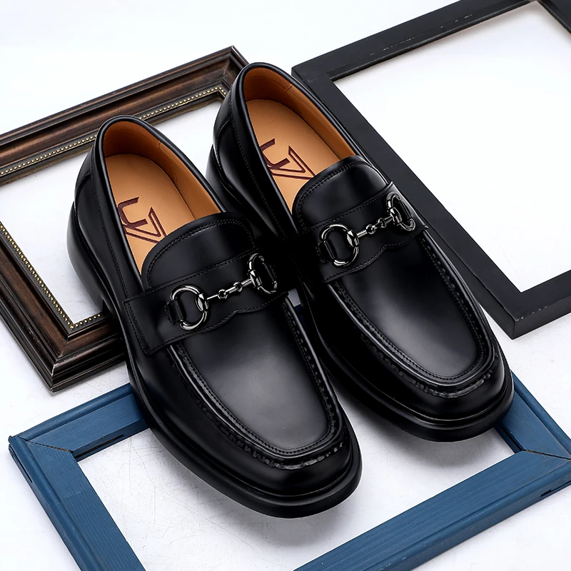 U7品牌男鞋 好鞋相伴 新款高级感轻奢真皮男士休闲皮鞋