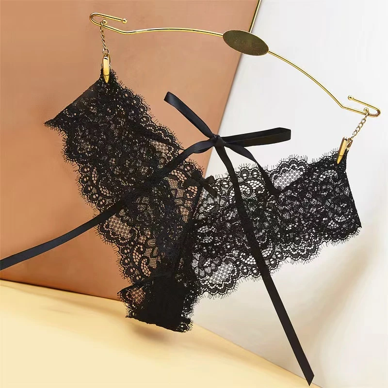 日常心动*日系性感系带蕾丝内裤女火辣时尚镂空花边透气女三角裤
