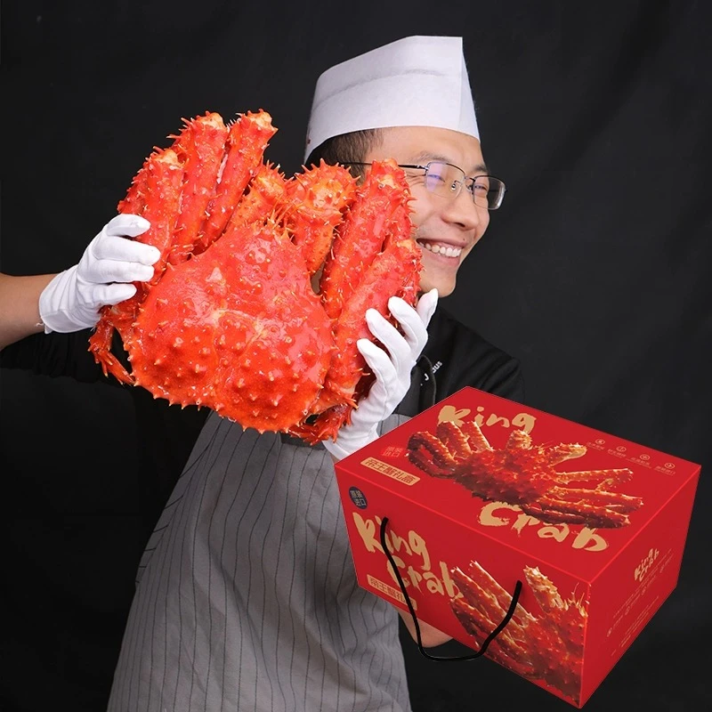 【熟冻帝王蟹礼盒】智利原装熟冻高品质长刺帝王蟹年夜饭大菜【乾】