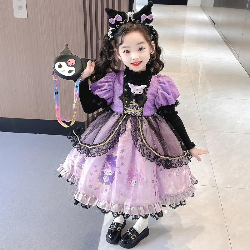 【梦幻泡泡定制】秋冬季女童洛丽塔公主裙2023洋气儿童女孩连衣裙