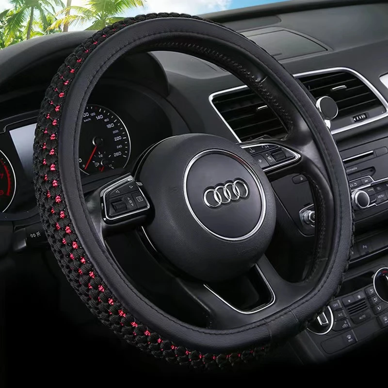 【开车必备】冬季汽车方向盘套四季通用车把套防寒保暖热乎方向盘套