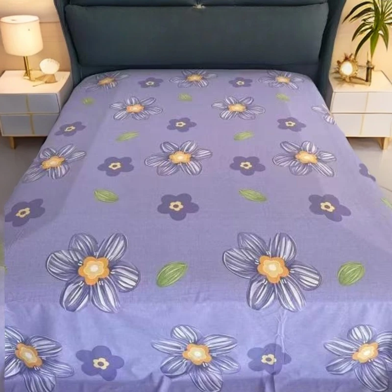 秋冬款加厚100%棉（全棉磨毛）澳绒布料，柔软厚实  紫色花语