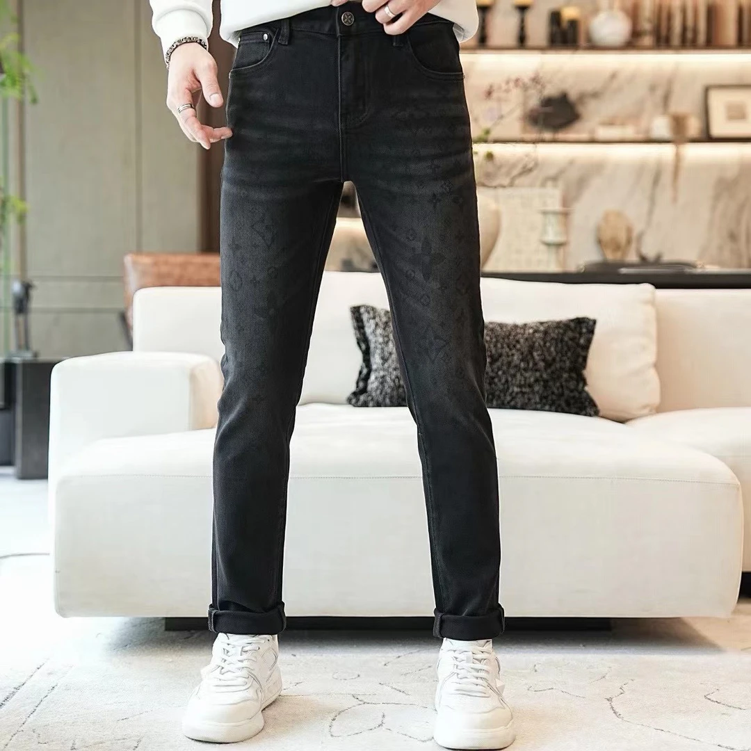 数码印花时尚牛仔裤（29167）