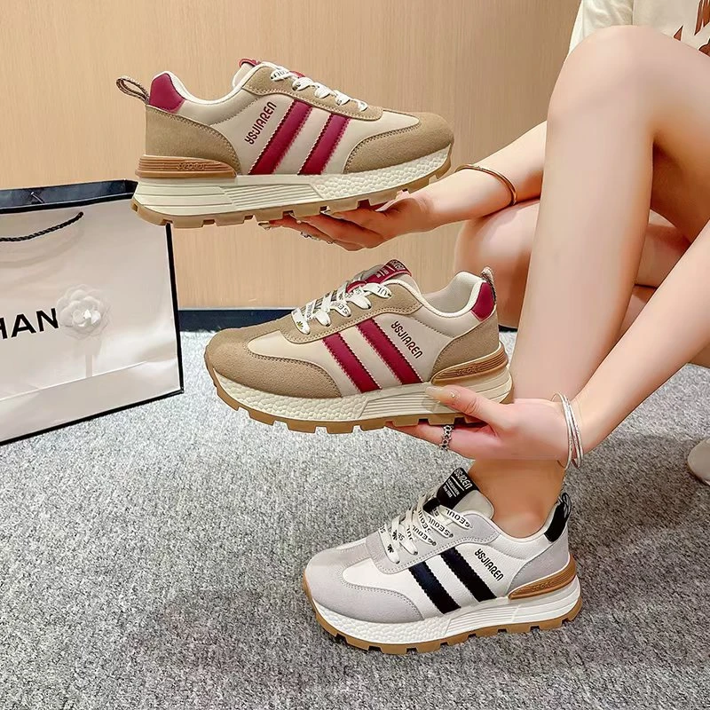 啊枝姐阿甘鞋女2024秋新款平底软百搭小白鞋休闲板鞋运动鞋8811