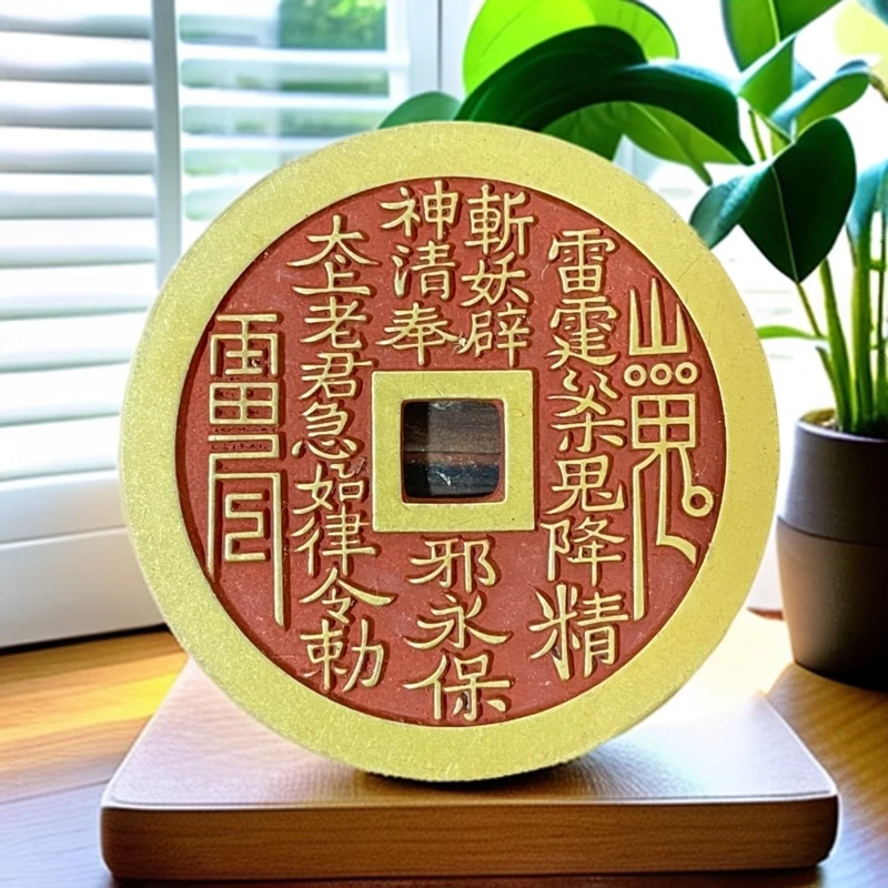 大山鬼雷公花钱全系列 添红工艺黄铜材质  直径56mm重80-125克