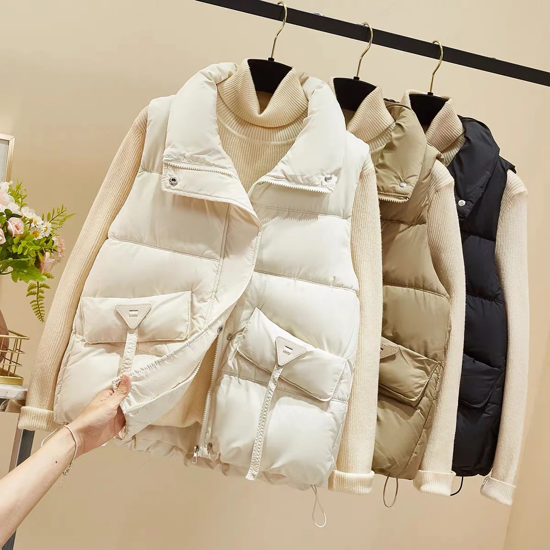 【羽绒马甲】孕妇装大口袋保暖宽松显瘦百搭轻薄白鸭绒羽绒马甲