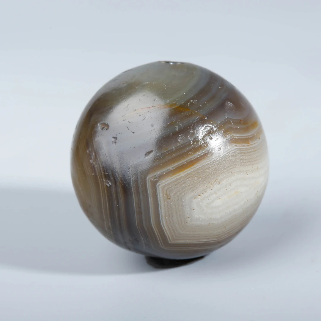 CG03  缠丝玛瑙圆珠   24.8*24.5mm