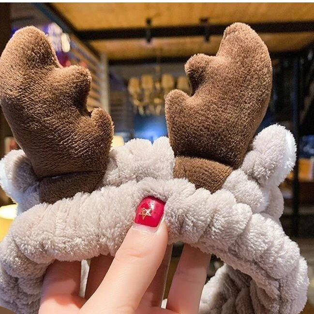 可爱洗脸发带毛绒韩式头箍加宽防滑洗脸上妆防止湿发护肤瑜伽运动