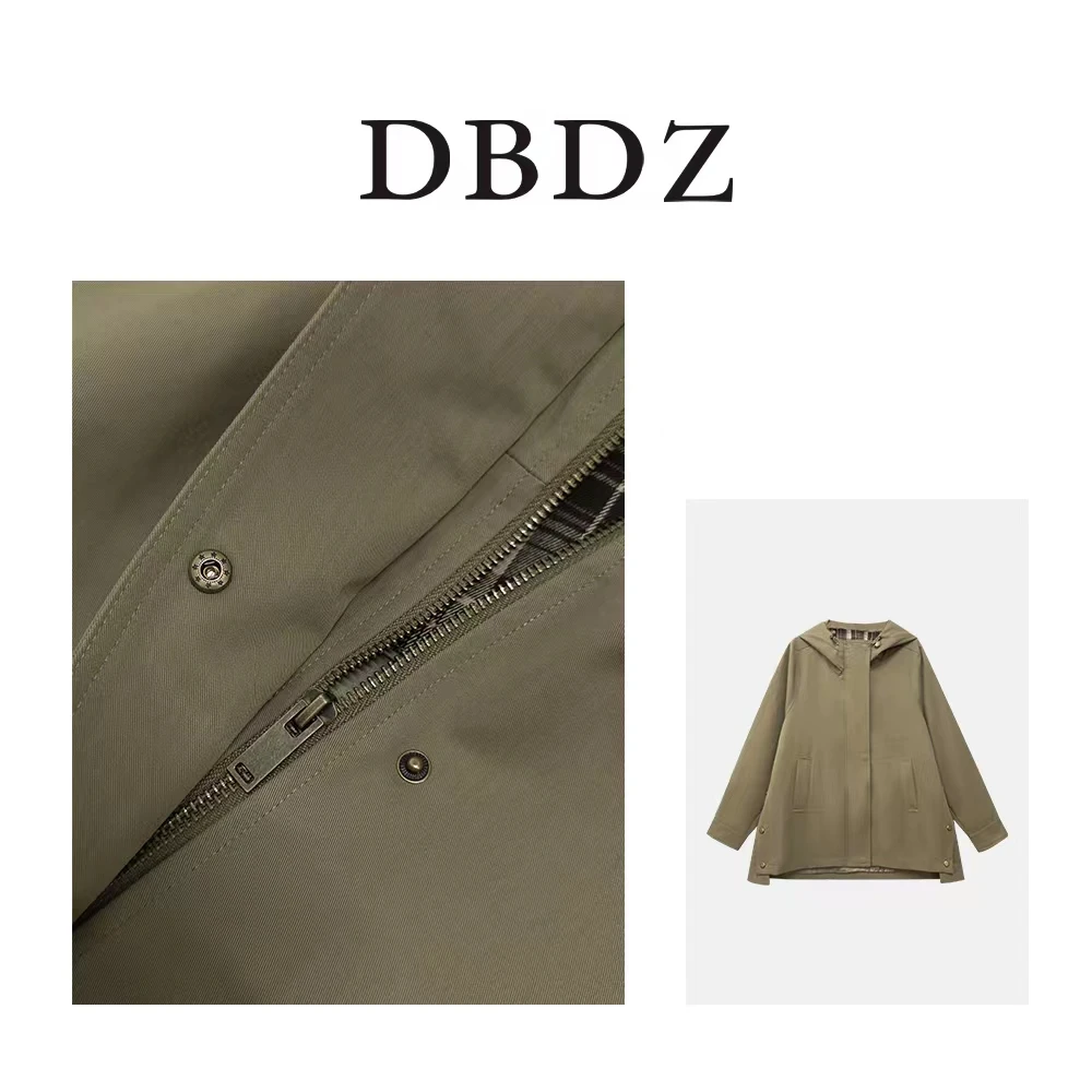 【英伦】真香系时髦连帽斗篷风衣外套1570