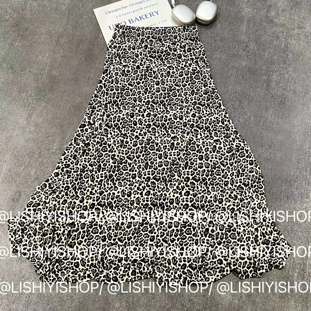 【豹纹伞】豹纹伞裙半身裙★