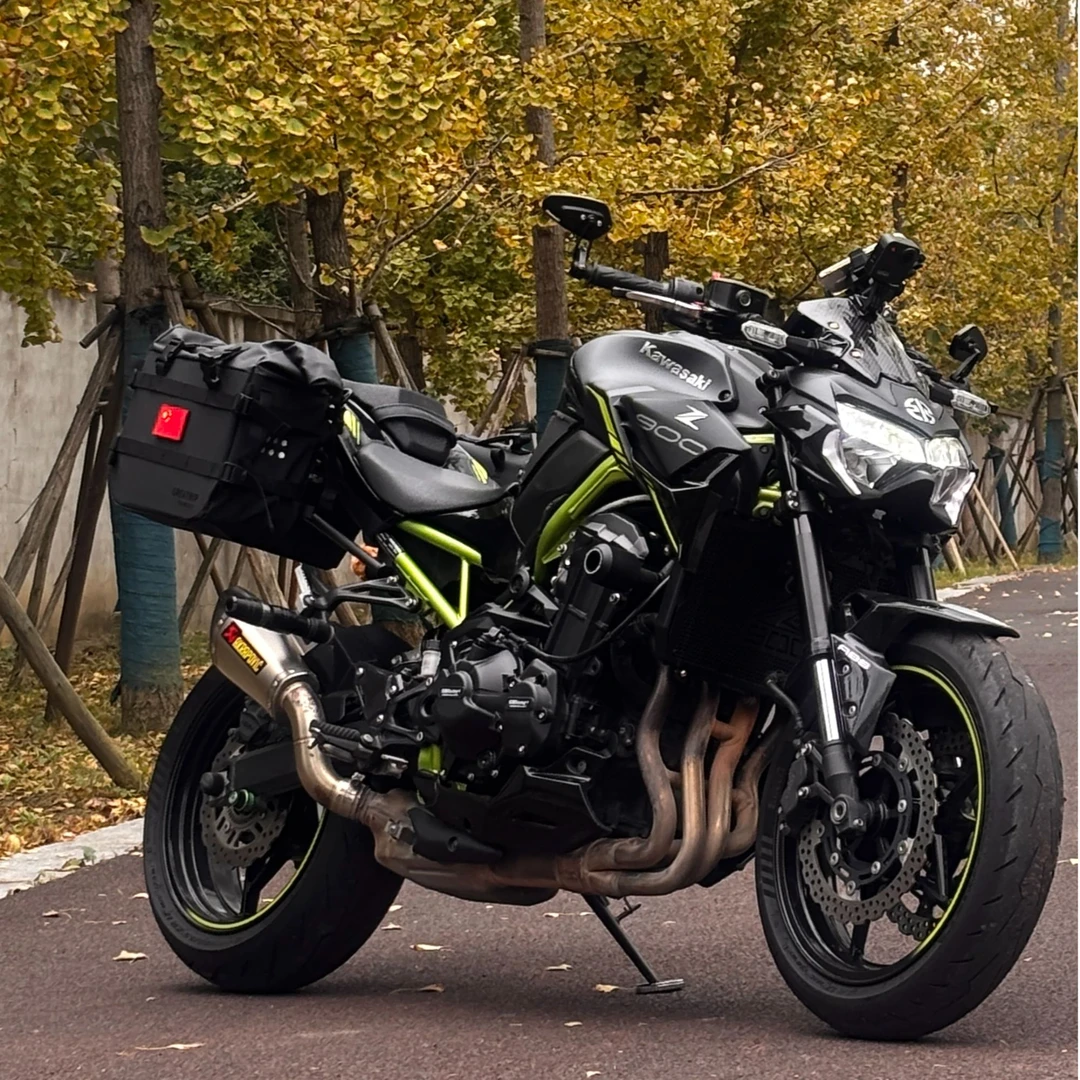 慕旅Z900摩托车防水快拆边包侧包马鞍包摩旅大容量头盔防盗防雨