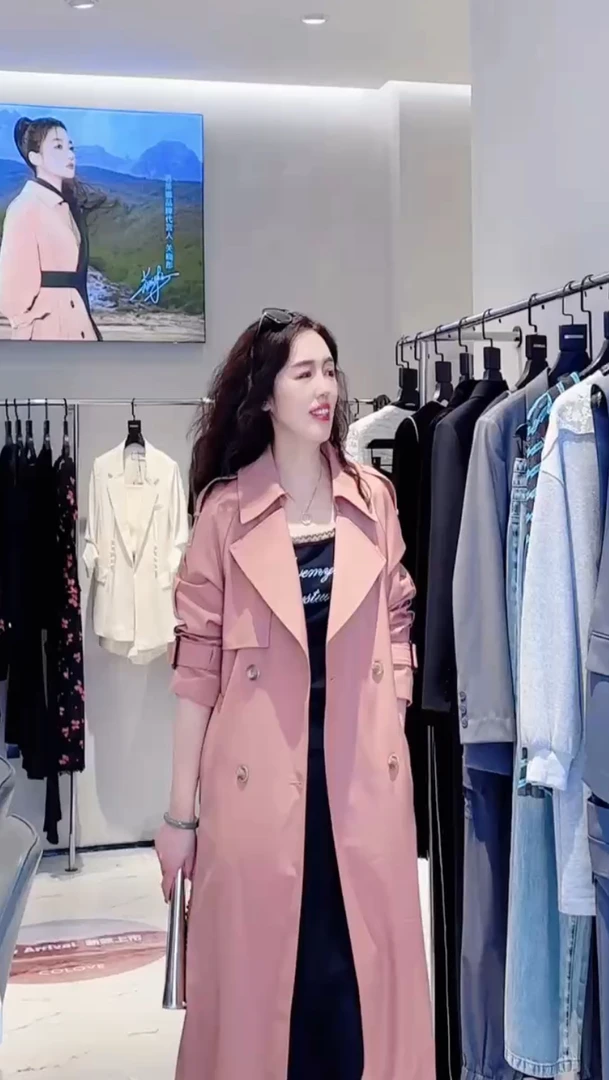 胡姐推荐时尚风衣63A07气质网红休闲百搭女士春季收腰秋季