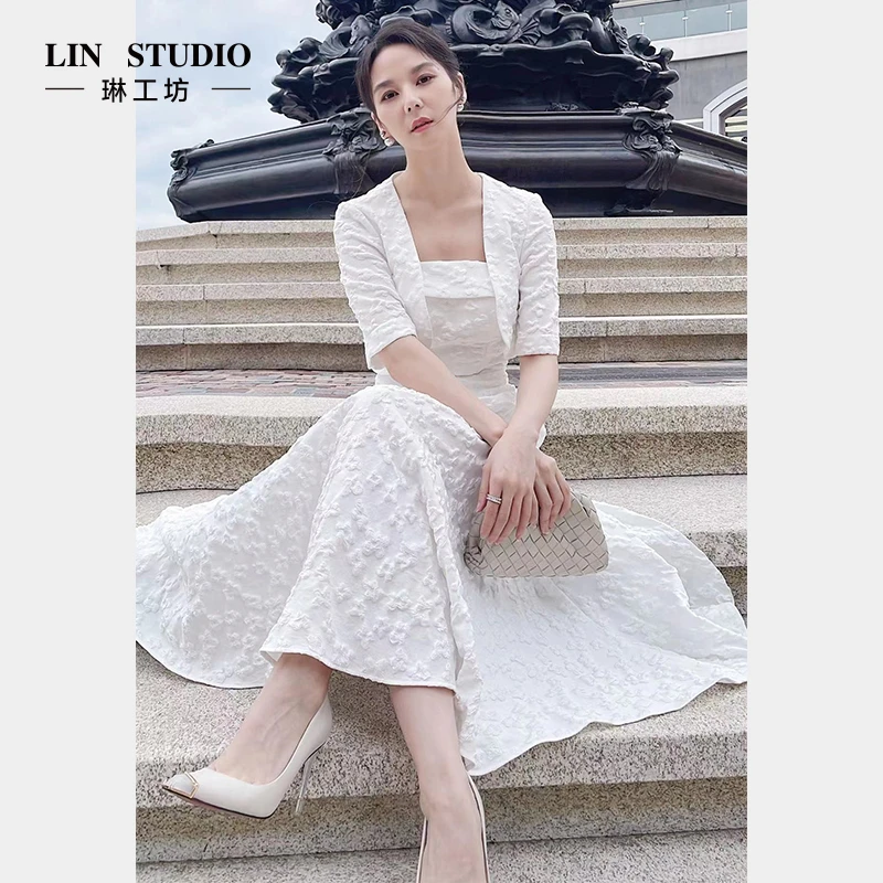 【外套 立体压花面料】琳工坊影月外套立体纹理夏季时尚唐琳设计师