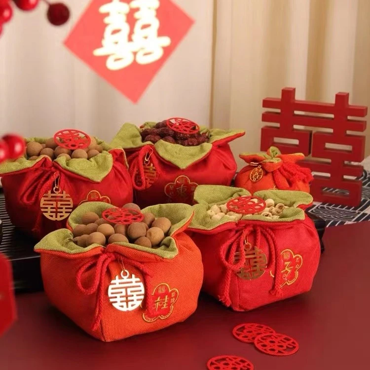 喜柿子早生贵子模具结婚手提篮婚礼婚庆婚房压床装饰摆件用品大全