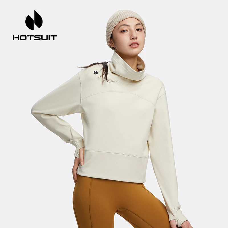 HOTSUIT/后秀长袖运动T恤女款春季款时尚休闲上衣跑步健身训练服