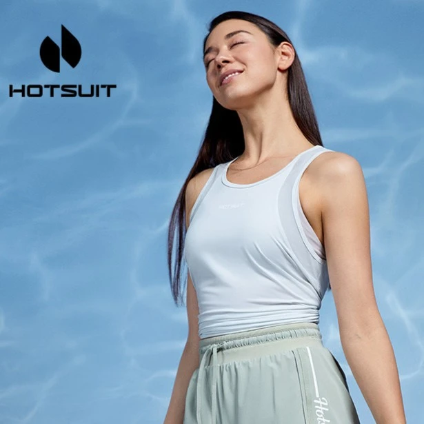 HOTSUIT/后秀女子运动背心夏季款户外健身透气上衣休闲速干瑜伽服