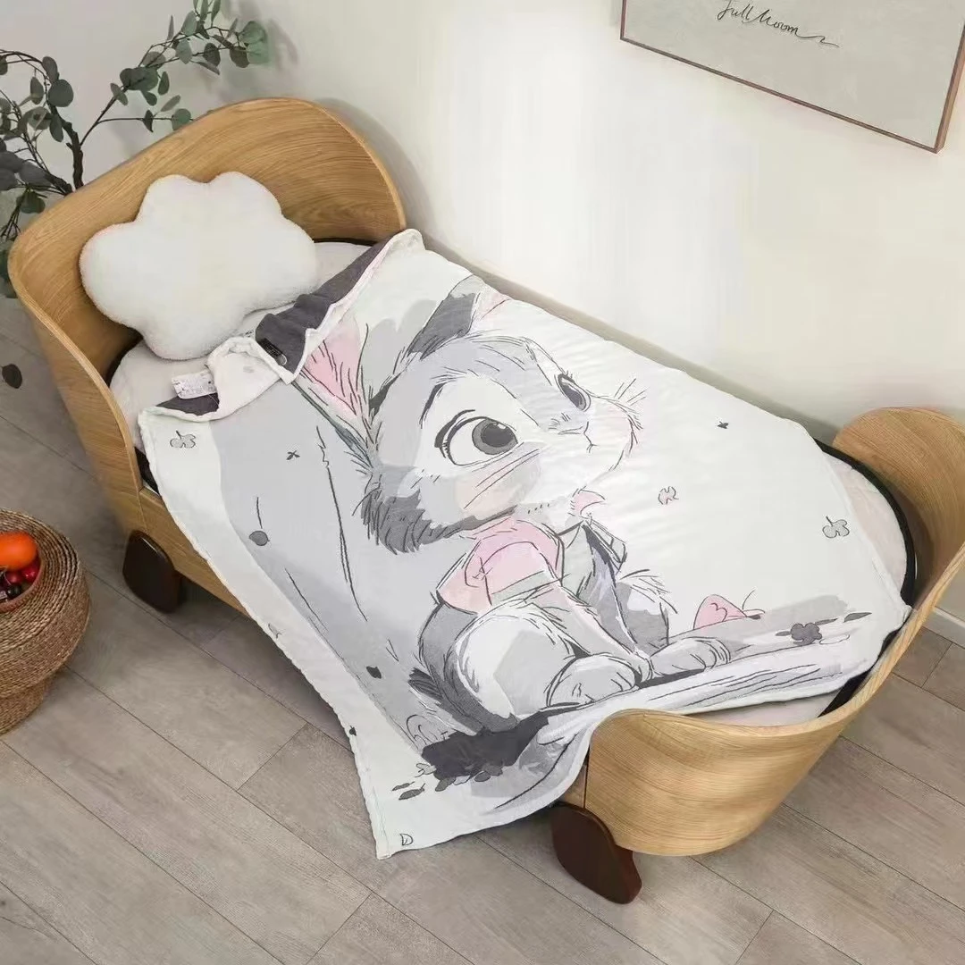 【憧憬兔】150*200cm柔软亲肤多功能纱布泡芙被