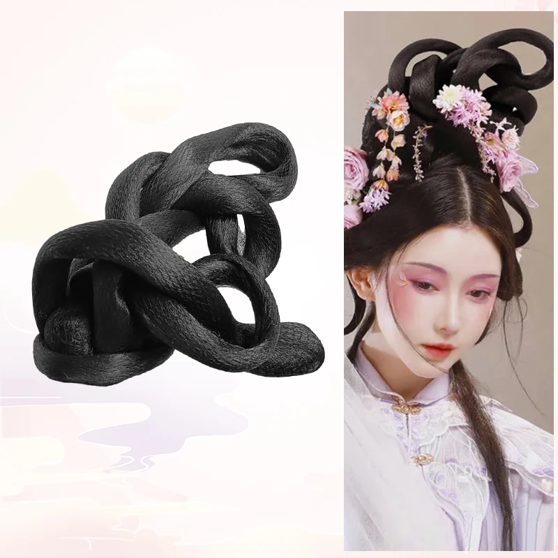 古装汉服花神造型假发花朝节花仙子可变形发髻走秀演出COS仙女包