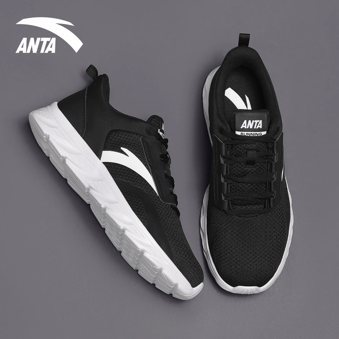 安踏男鞋运动跑步鞋2025官方正品秋季网面透气休闲网鞋通勤鞋子