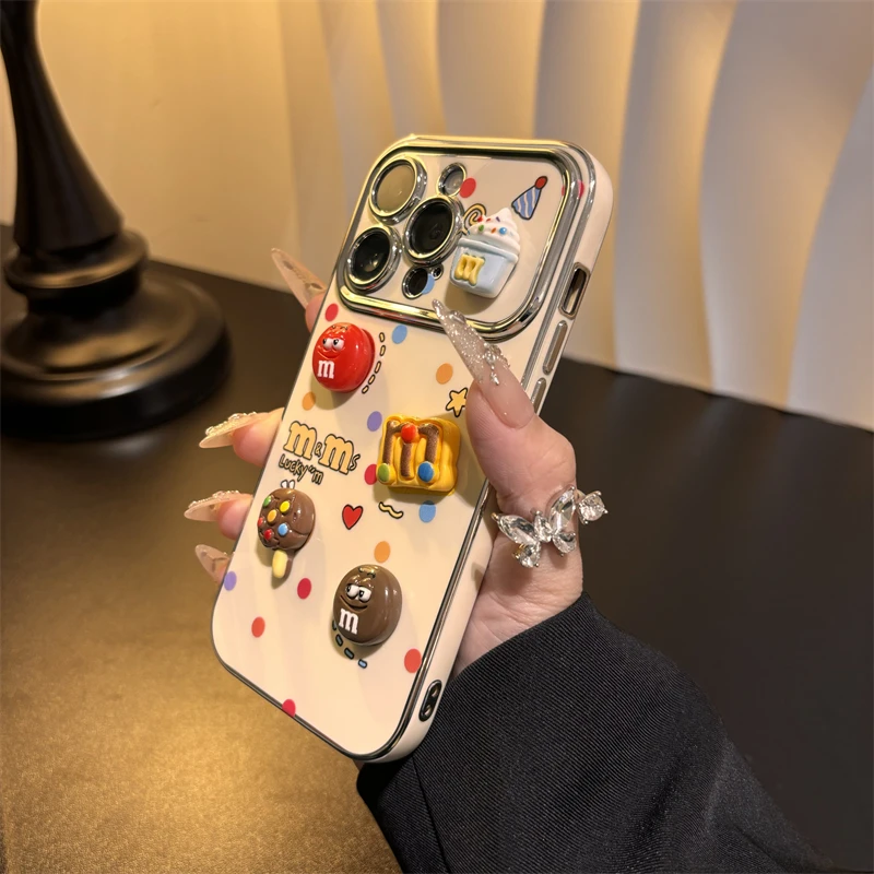 趣味彩点全包M豆苹果15华为vivo/oppo小米14电镀大视窗iPhone13