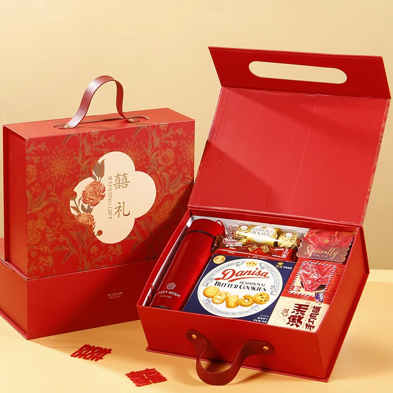 喜糖礼盒成品含糖新款喜礼结婚婚礼订婚宴回礼桌糖巧克力送礼糖盒