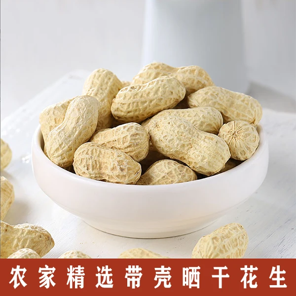 【颗粒饱满干花生】2024年新货干花生带壳自然晒干薄壳农家榨油