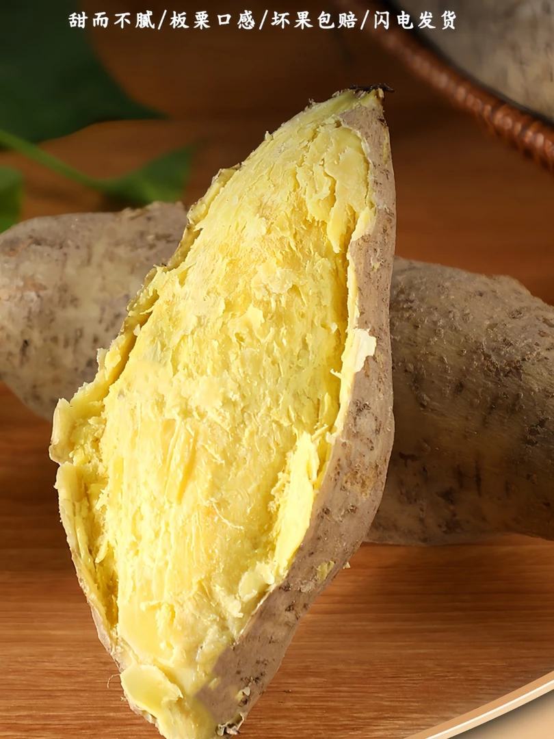 广东潮汕农家种植黄心板栗红薯香甜粉糯鸡蛋黄地瓜新鲜现挖现发