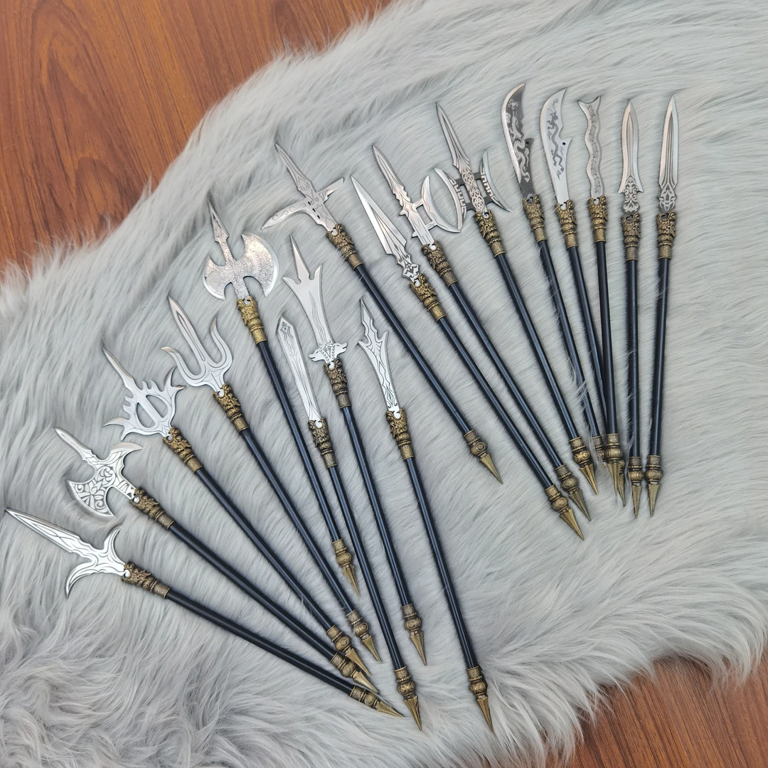 人工备注链接（烤黑工艺品实心不锈钢摆件组合龙泉手工制作）