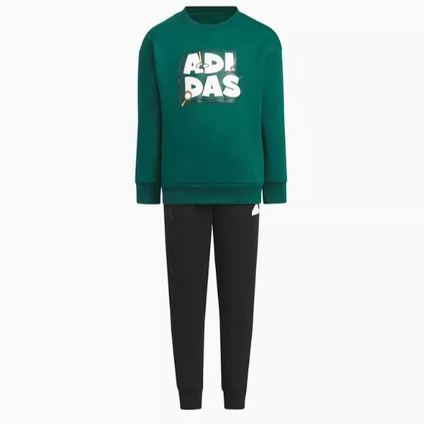 adidas/阿迪达斯阿迪达斯童装男童加绒卫衣运动套装IY5035