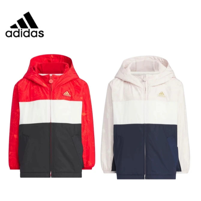 adidas/阿迪达斯双层连帽外套休闲运动夹克JF3879/JF3880