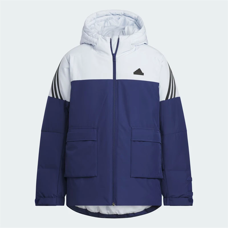 adidas/阿迪达斯24冬暖[芯]科技保暖休闲连帽鸭绒羽绒服JI6146