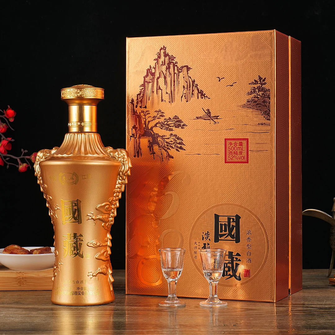 贵人缘国藏淡雅浓香型白酒52度500ml BB-52度