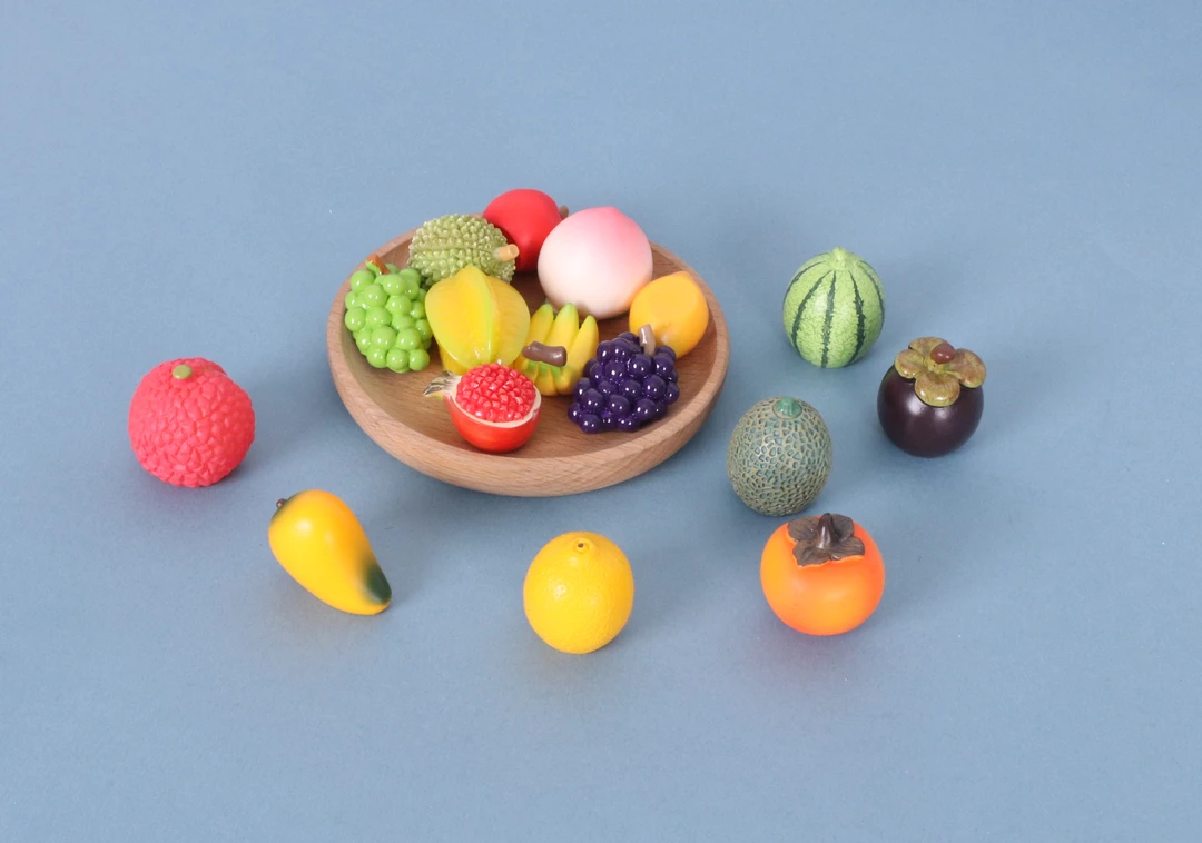 【直播拆】【混色】仿真树脂立体水果创意DIY摆件