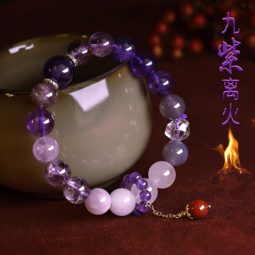 手链女款2025新款气质百搭精致手链气质百搭配跑环手饰品天然水晶