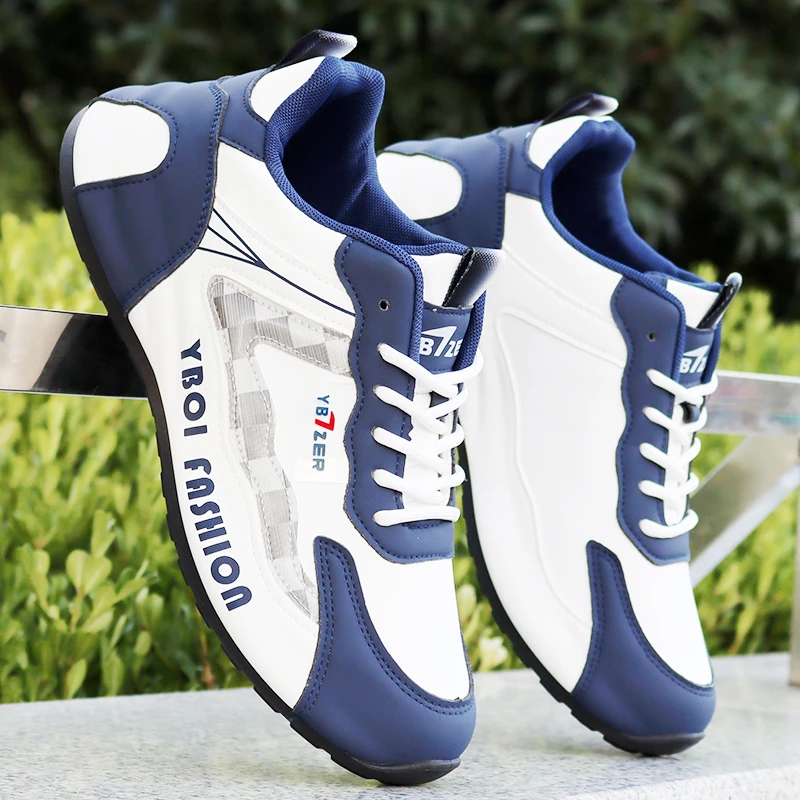 男鞋2024秋季皮面防水男士休闲运动鞋百搭软底老爹跑步潮鞋包底鞋