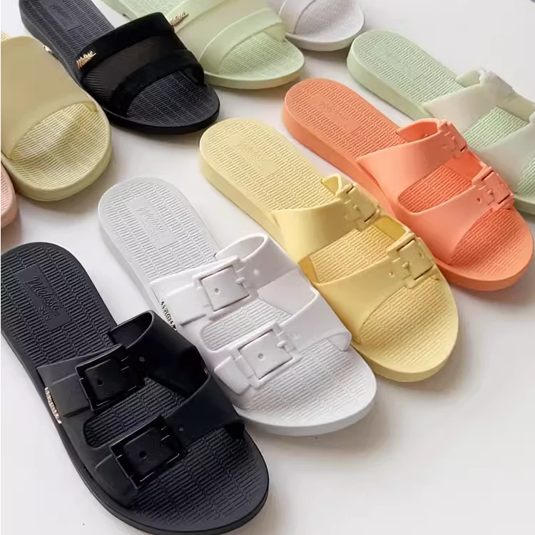 巴西正品果冻鞋女鞋夏季凉拖新款休闲一字拖平底拖鞋沙滩拖