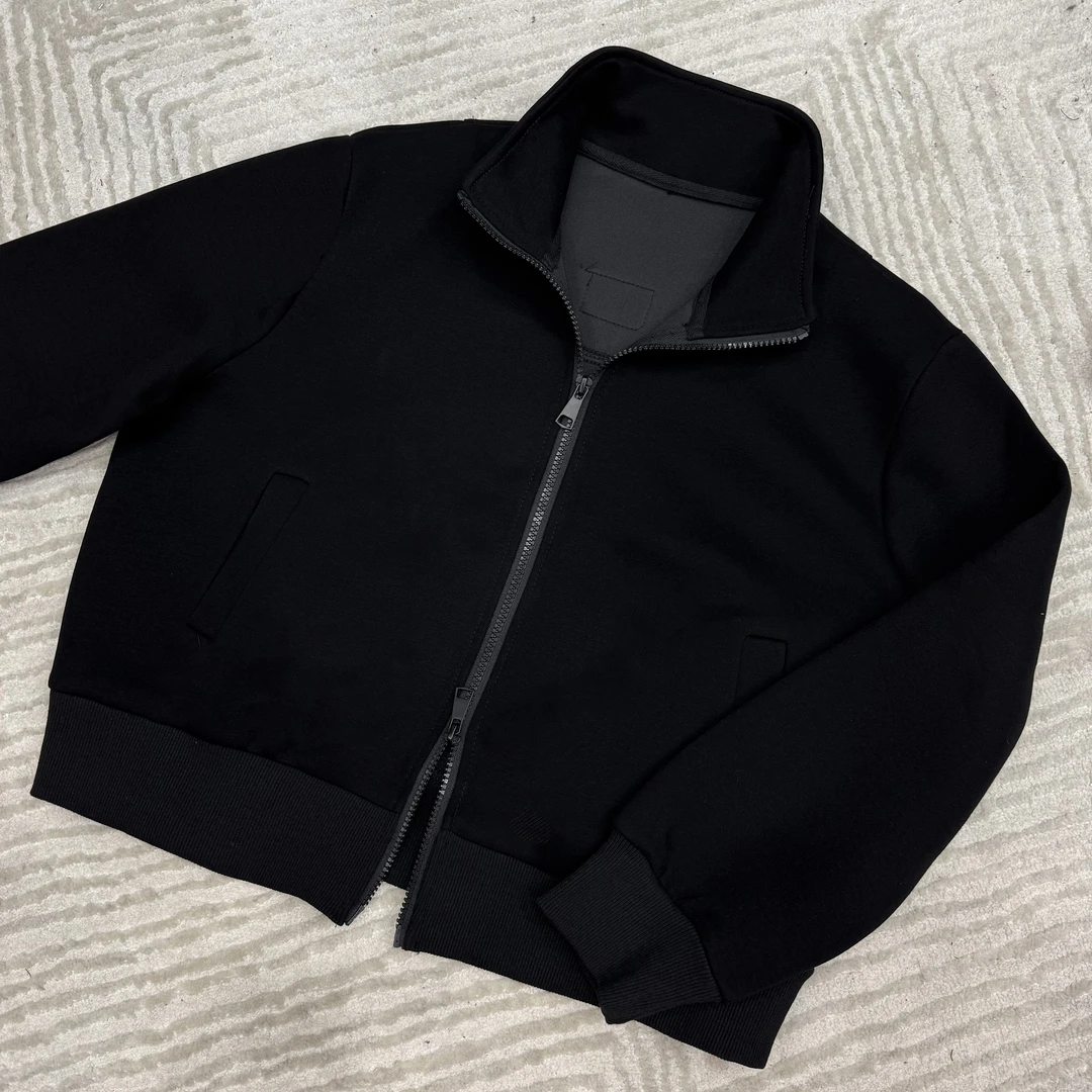 2024秋冬新品时尚百搭显瘦休闲修身女士双拉链女士外套上衣7672