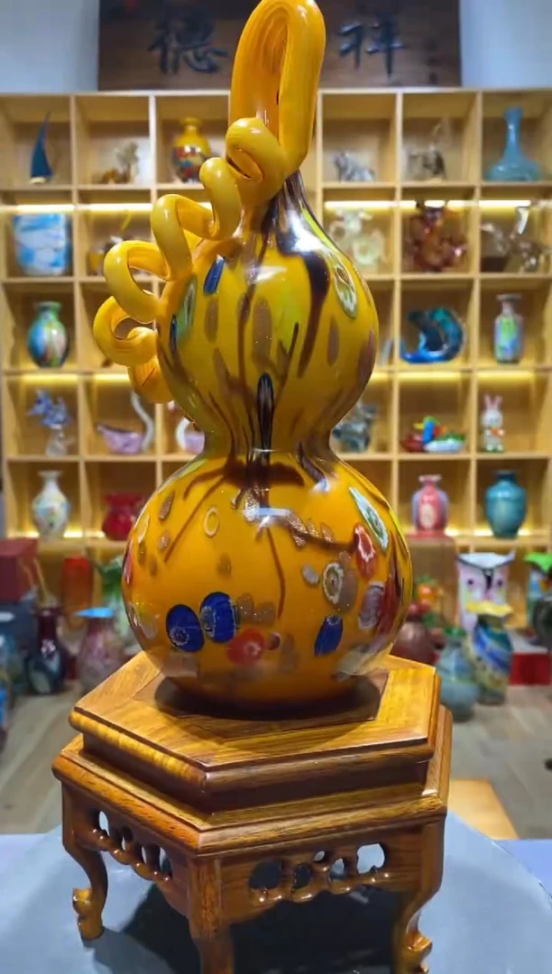 【闪购商品】瓷摆件琉璃纯手工万花葫芦
