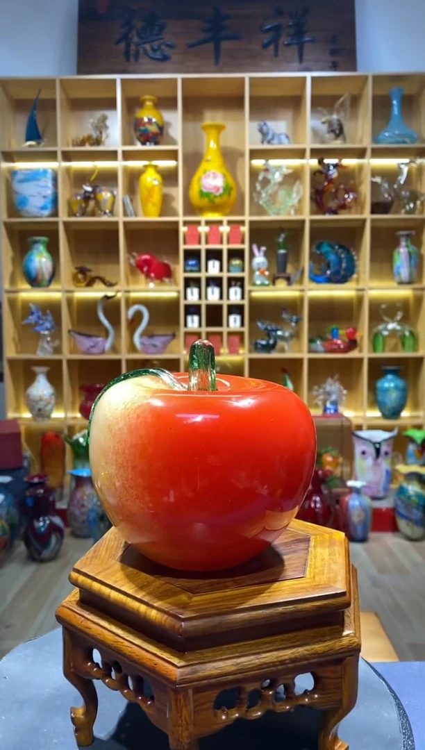 【闪购商品】瓷摆件琉璃纯手工平安果