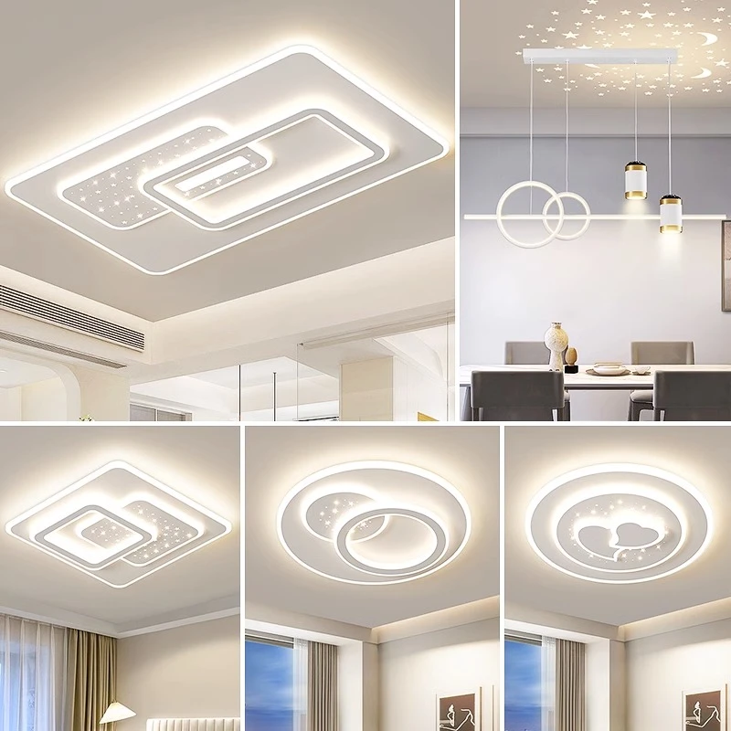 客厅主灯2024新款广东中山灯具现代简约大气全屋套餐组合吸顶吊灯