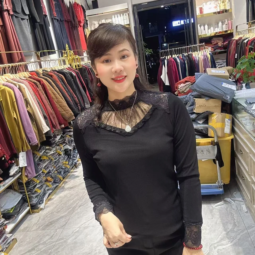 1～9020加绒蕾丝上衣长58公分