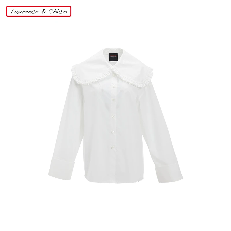 LAURENCE & CHICO圆领花边衬衫C2AQ10111196