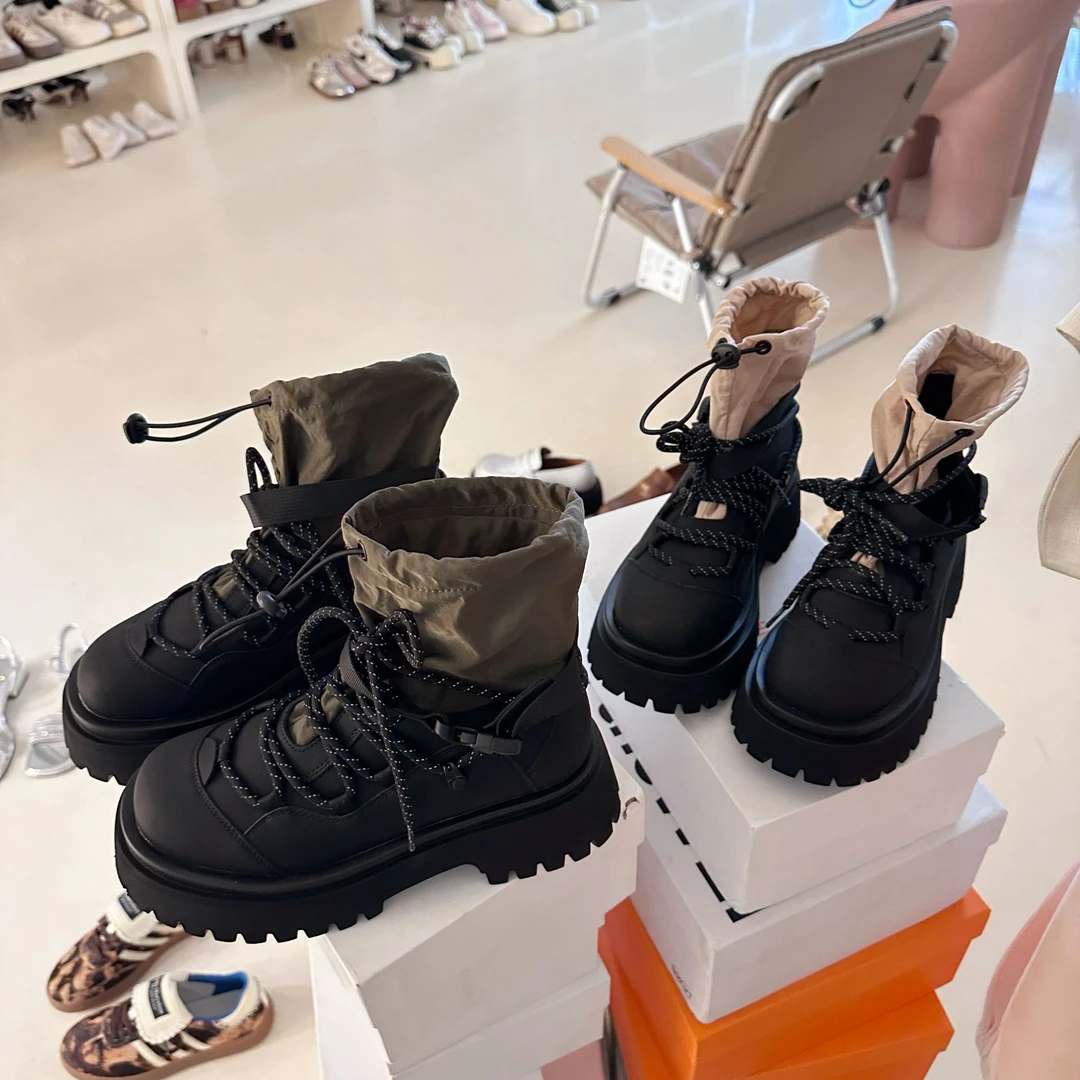 左索索 时尚潮流户外马丁靴  跟5.5CM